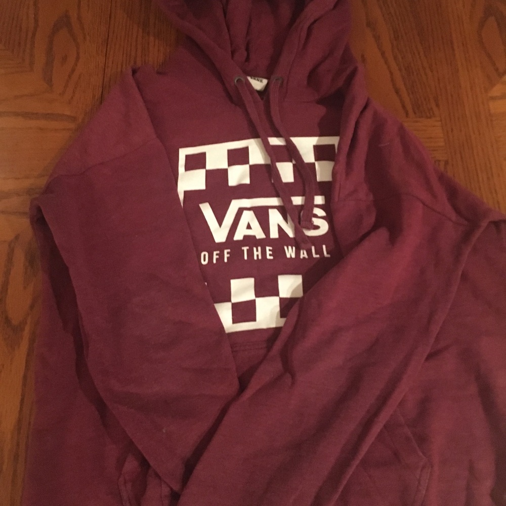 Burgundy vans jacket